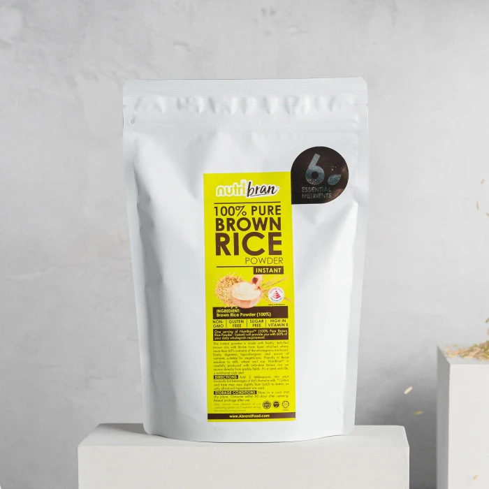 100% Pure High Vitamin E Brown Rice Gluten Free Powder Instant Natural Rice Aroma Suitable for Diabetic Patients