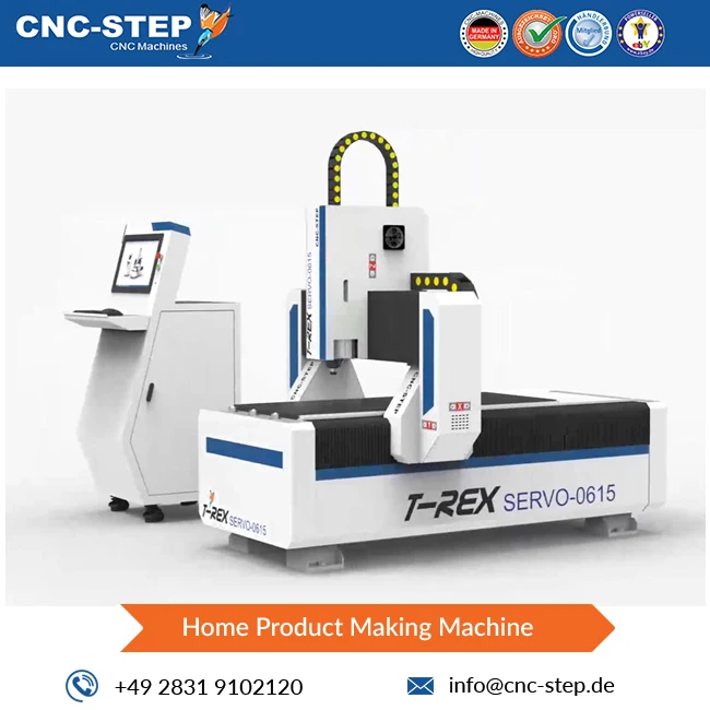 Exhibiting Highest Standard T-Rex Servo-0615 Home Product Making Machine with Servomotors