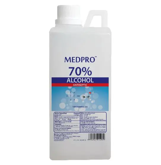 
MEDPRO 70% ALCOHOL ANTISEPTIC - 1LITRE JERIGEN 