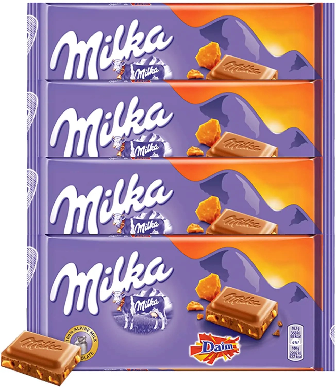 Шоколадные бруски Milka 100 г оптом