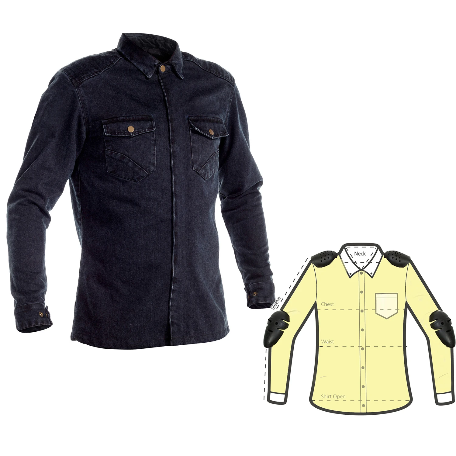 latest style stone washed motorbike kevlar Jeans shirts for men, AA Rated button closure shirts, Prime Protection