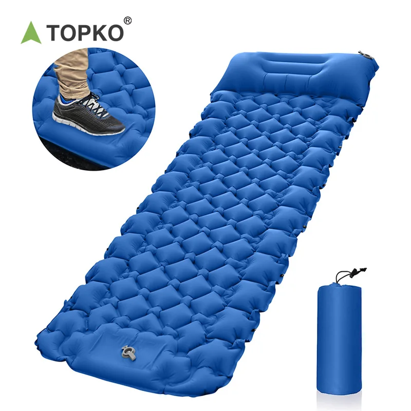 TOPKO Sleeping Pad, Ultralight Inflatable Sleeping Mat for Camping, Backpacking, Hiking - Lightweight and Inflatable