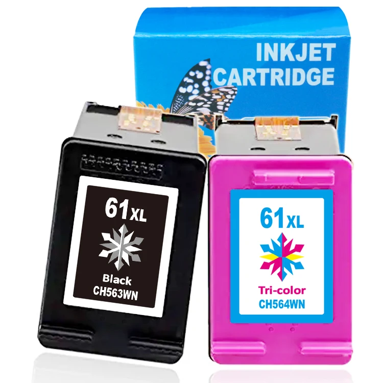 Uniplus 61 61XL CH563WN CH564WN Black Color Printer Ink jet Cartridge for HP Deskjet