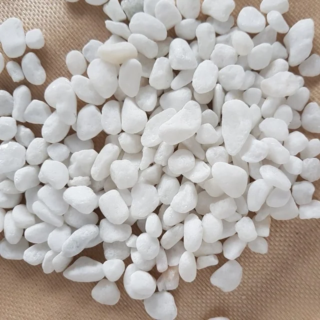 Natural stone river rocks white pebble stone for landscape rock