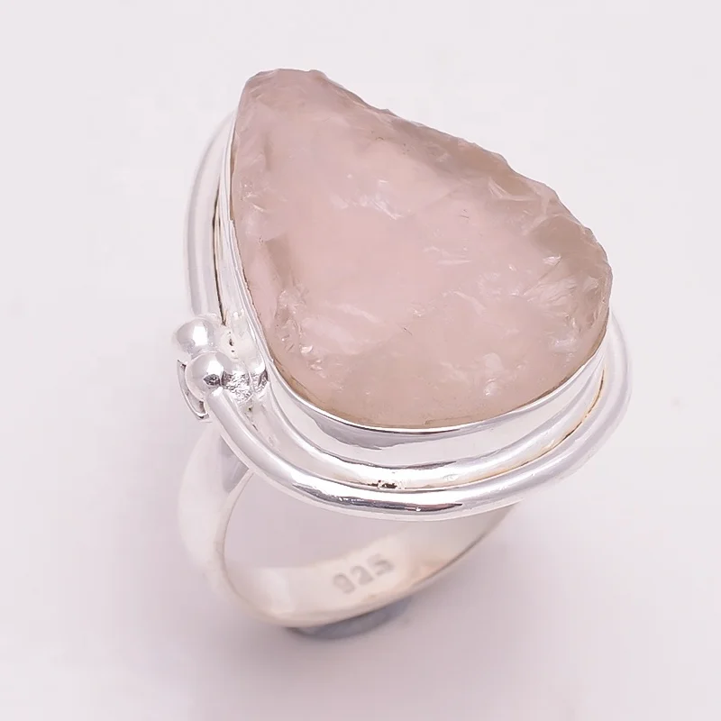 Rose Quartz Wholesale Jewellery Jaipur Quart Silver