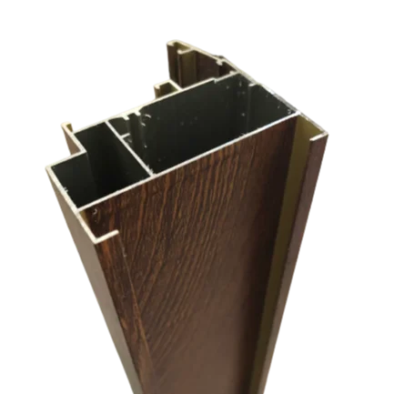 Shalumi South African Rosewood Grain Aluminum Profile for Window and Door