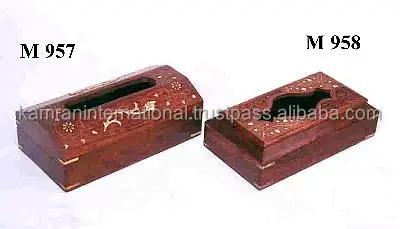 Wood carved playing card box