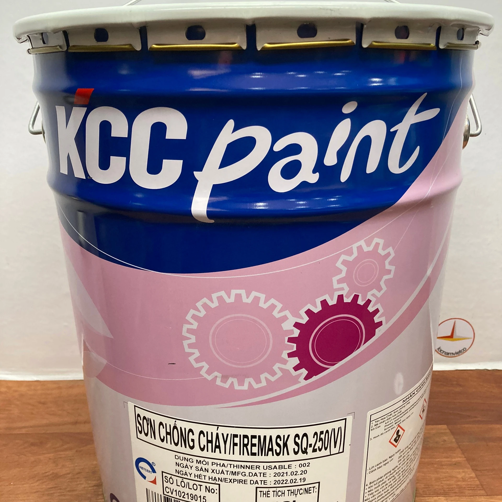 
 Белая огнестойкая краска для стальных конструкций, Пожарная служба SQ250 (V) 18L  