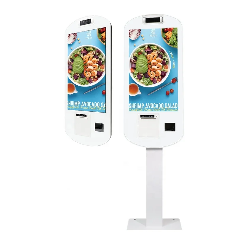 
Free Sample 21.5 Inch Touch Screen Self Order Kiosk Self Service Payment Checkout Kiosk Machine for Supermarket Restaruant 