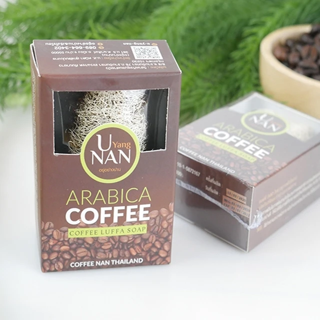 Wholesale OEM Premium Coffee Loofah Soap Herbal Bath Soap Toilet soap Body Factory Thailand