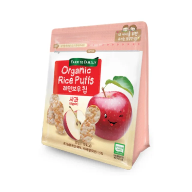 
Korean Rice Chip Organic Food Snacks Apple for baby made in Korea 