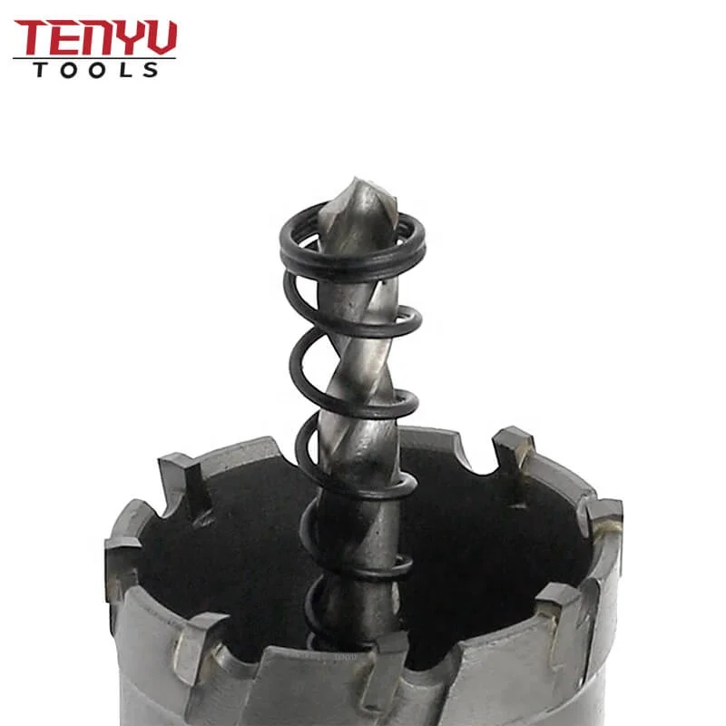 6Pcs TCT Hole Saw Set with Carbide Tipped Tooth Hole Saw Core Bit Kit Cutter for Stainless Steel Metal Wood Drilling