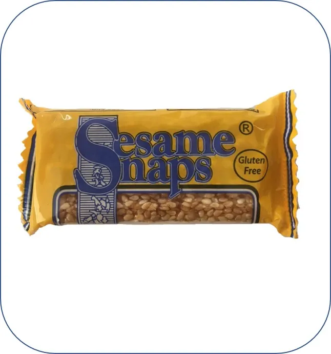 Snacks Bar Gluten Free Sesame Snaps Vegan Food Seeds Cracker Bar in Different Flavours