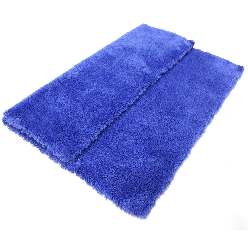 Microfiber Car Buffing Towel Made in Korea Plush coral 500gsm ultrasonic cutting or knife cutting and tumble