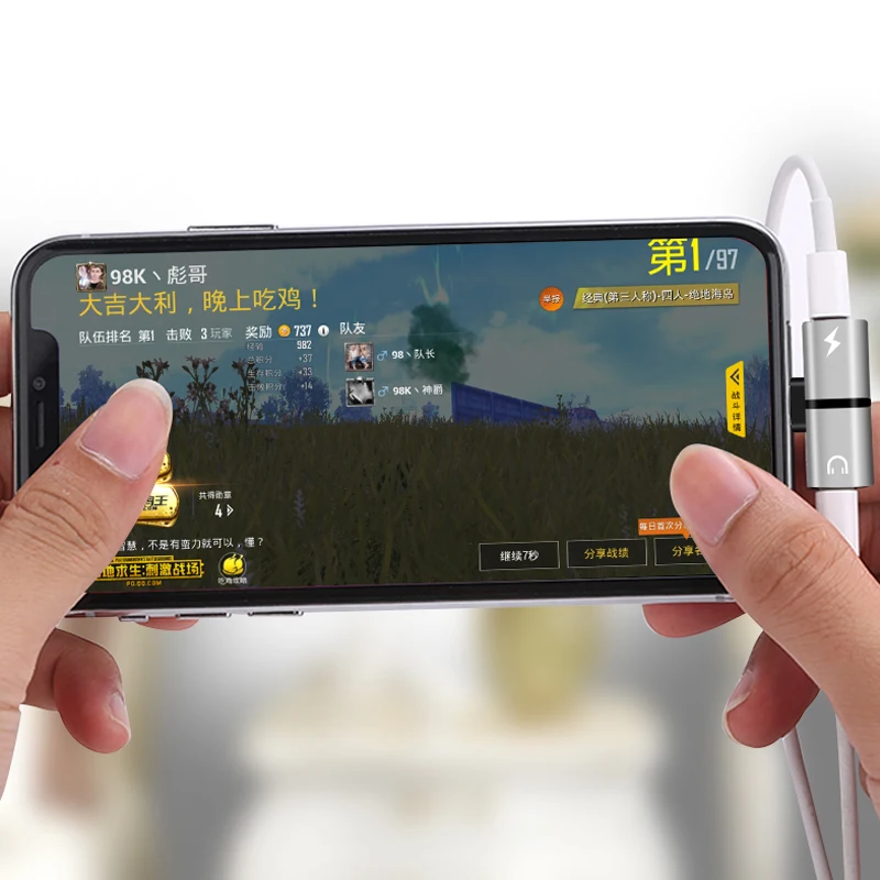  Разветвитель для наушников Aux аудио зарядка телефонный адаптер iPhone 11 Pro