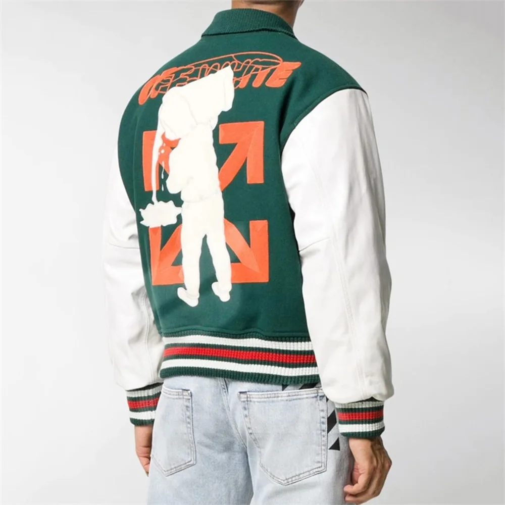 Ready to Ship Unisex Low MOQ Custom  Varsity Letterman Jacket Hot sale products