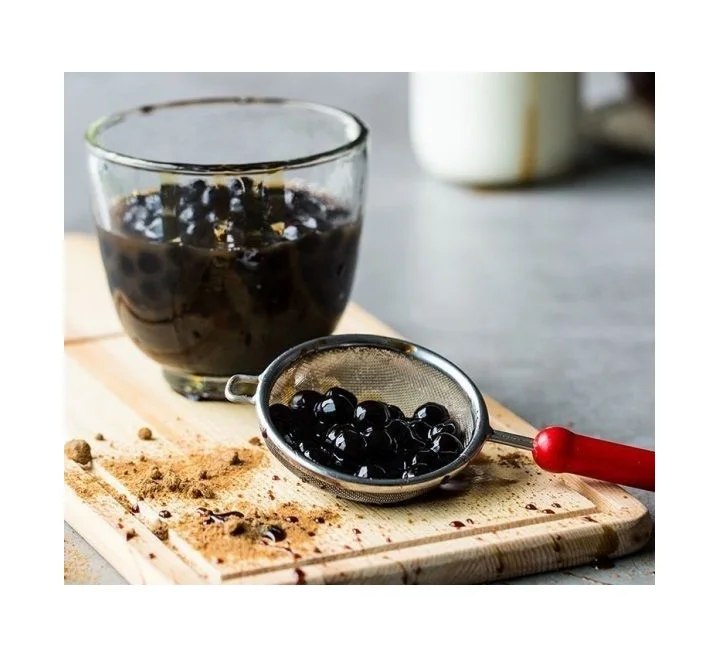 Буба черного цвета для молока чая жемчужины Tapioca высокое качество быстрое приготовление