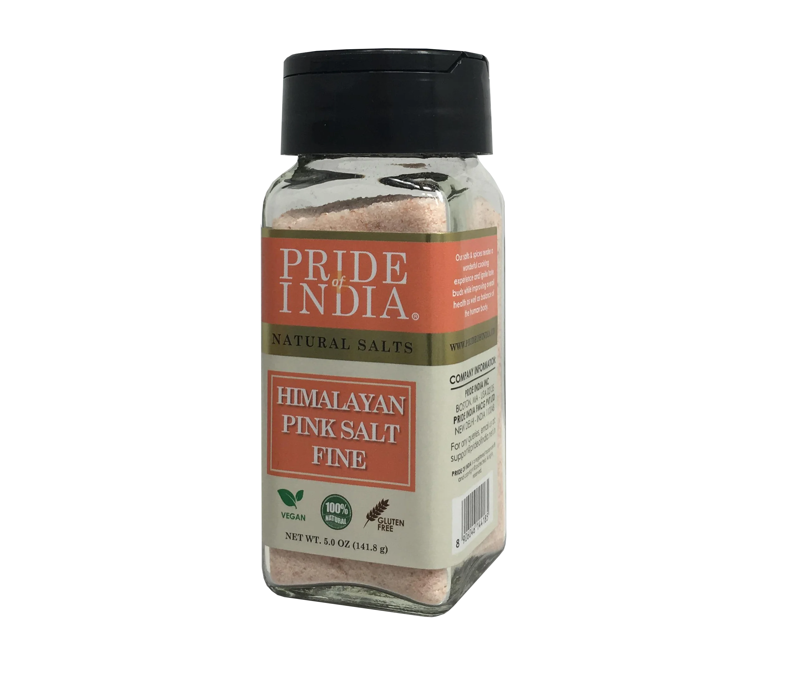 
Natural Himalayan Pink Salt Fine Ground (5.00 OZ, 142gms) Jar 