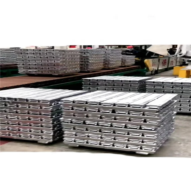 Aluminum ingot of superior quality on stock