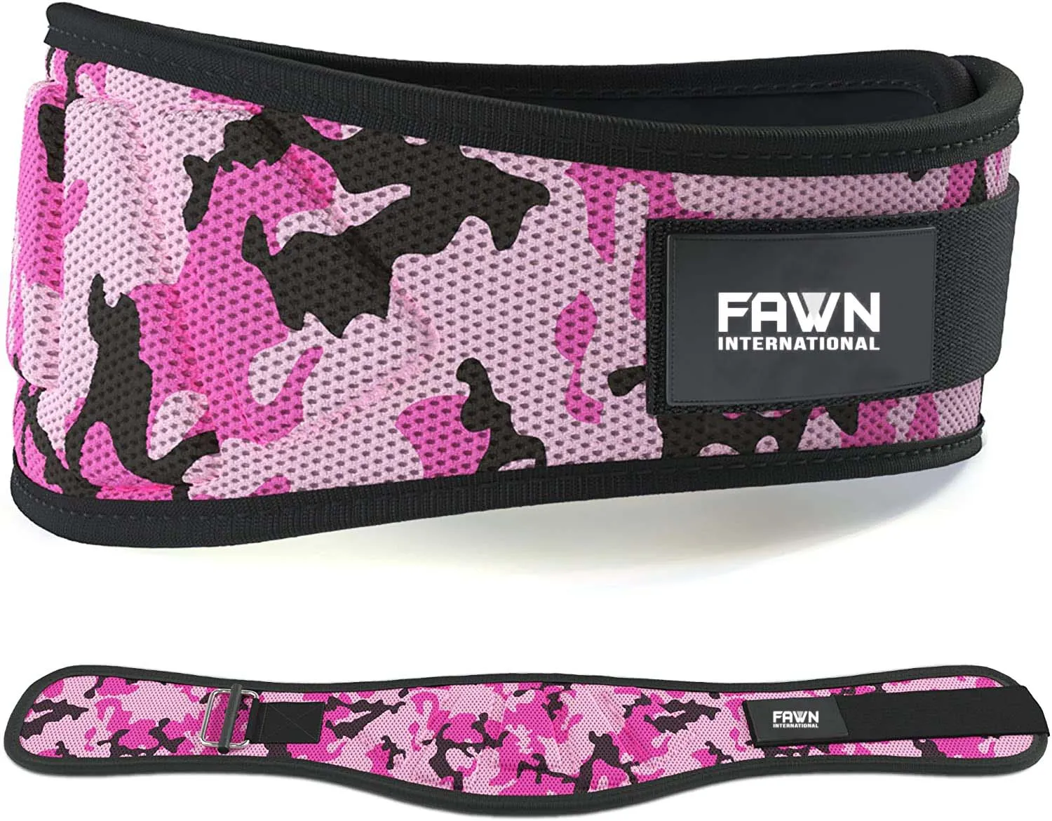 Weight Lifting Belt w/Hook & Loop Perfect Heavy Duty Back Support for Weightlifting Bodybuilding Powerlifting.