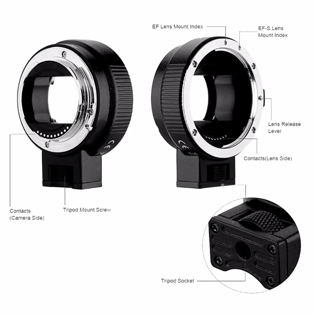 Крепление-адаптер объектива адаптер EF-NEX объектив IS USM для Canon EF серии камер Sony NEX с E-Mount DSLR встроенный ручной