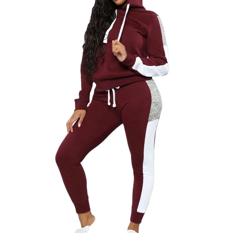 Good Price Blank Jogging Women Track Suits New Product Fitness Wear Long Sleeve Comfortable Women 2 Piece Track Suit