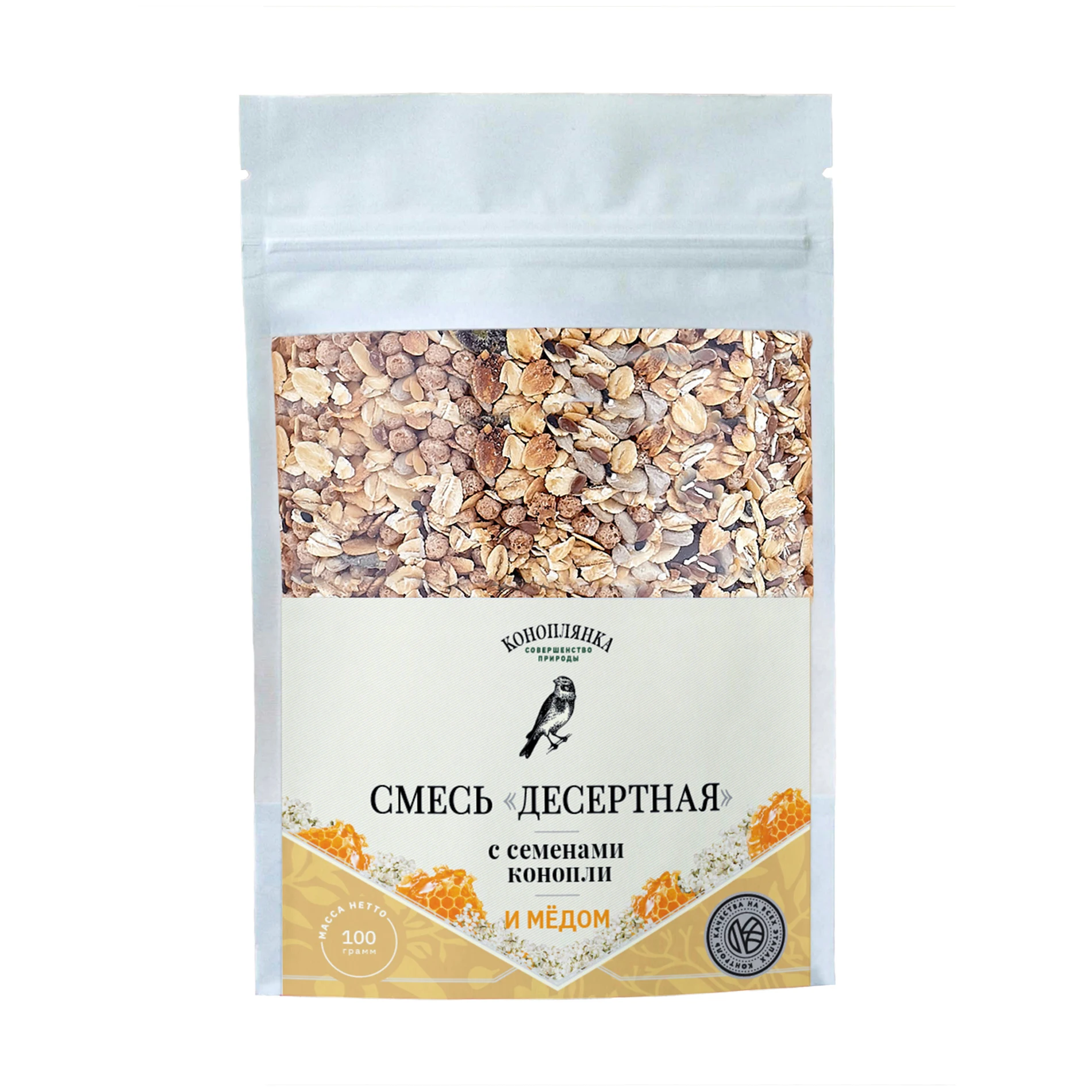 100% органические семена и зерна отличного качества с медом, пищевые продукты