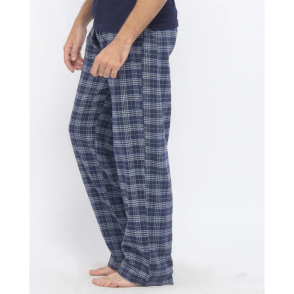 OEM Pakistan Men Casual Pajama Best Quality Family Casual Pajamas Pleated Flannel Sleeping Trouser