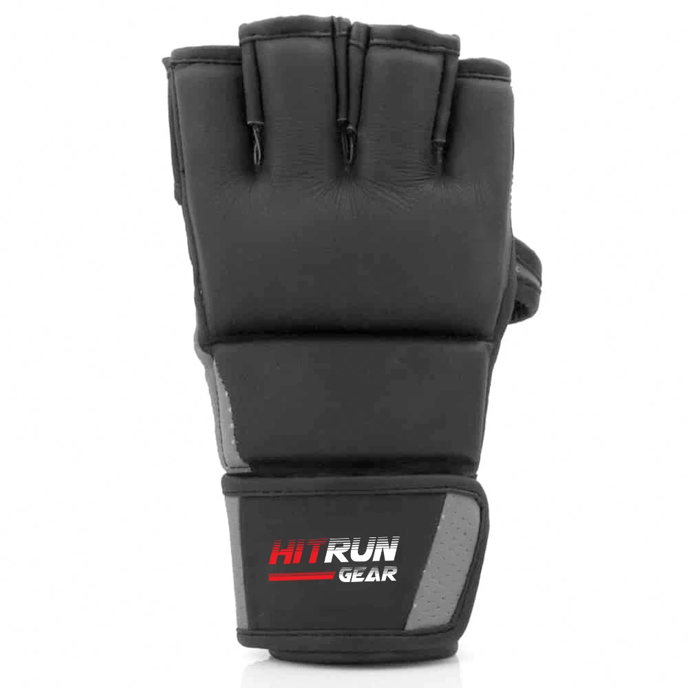 Leather Gel Tech MMA Grappling Sparing Training Gloves Pro Punching Bag