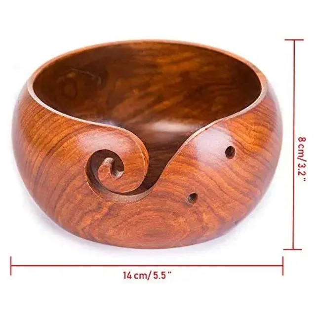 Новый дизайн деревянная чаша из пряжи новый круглая для продажи оптом по заводской цене