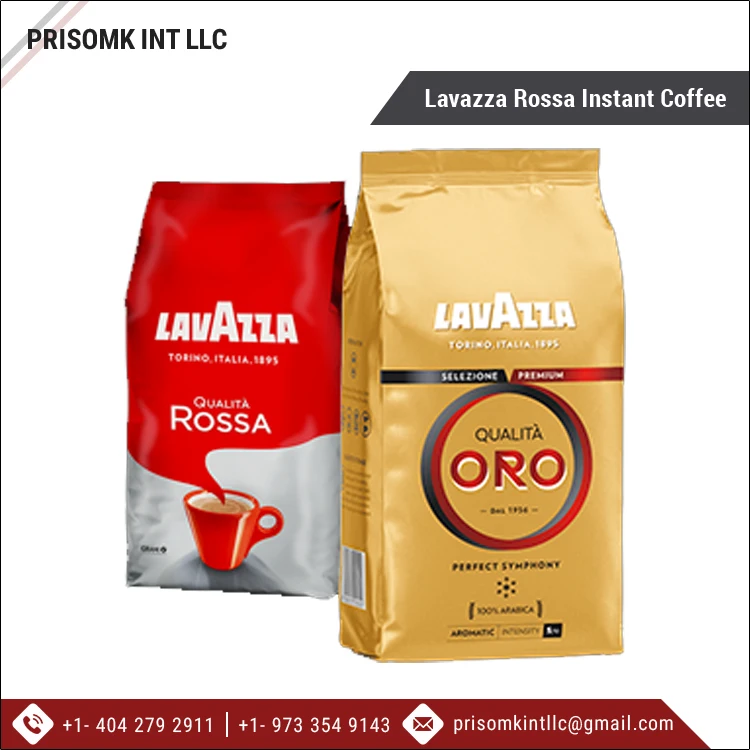 Superior Quality Bitter Taste Wholesale Natural Lavazza Rossa Instant Coffee/ Lavazza Coffee at Competitive Price