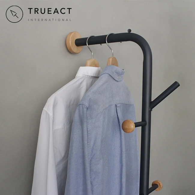 Готов к отправке, новый дизайн, деревянная стойка для одежды в форме дерева, металлическая напольная вешалка для шляп и пальто, подвесная рейка, стойка