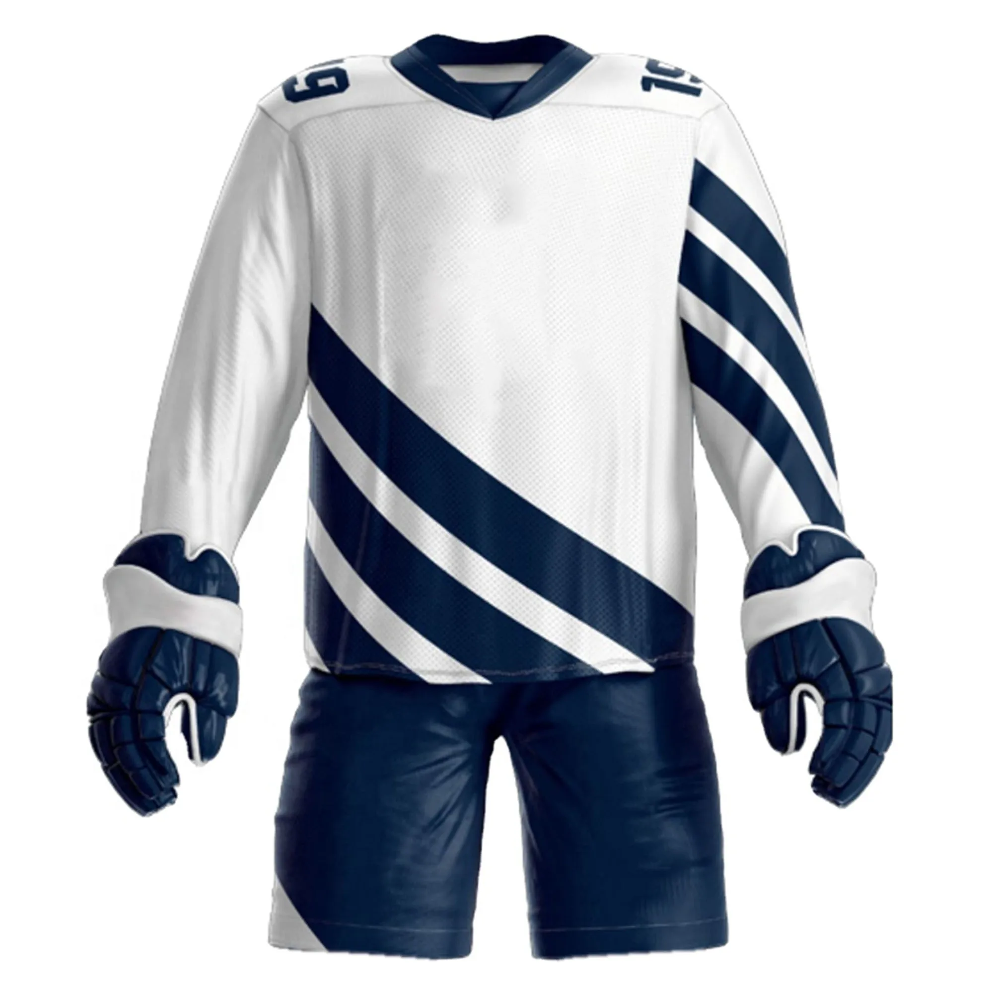 Униформа для хоккея с шайбой Высококачественная униформа двусторонняя колледжа