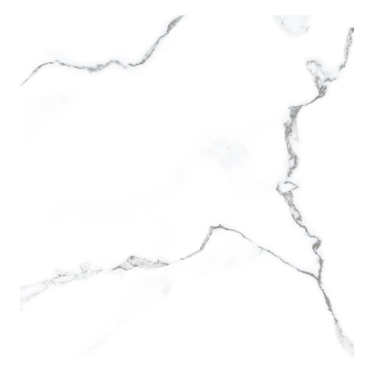 Weisser Marmor Polierte Bodenfliese aus Keramik Size 600x600mm Natural Marble Latest Design Floor and Wall Tiles