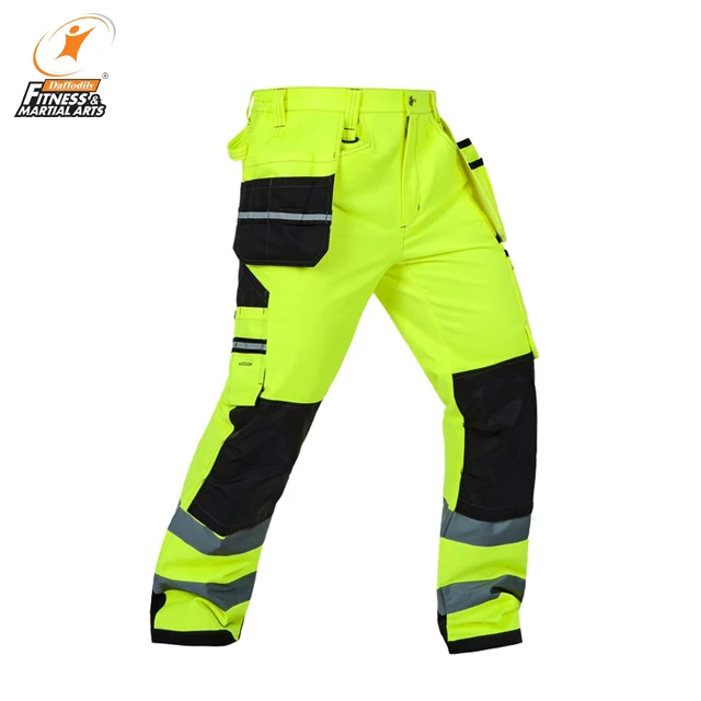 Штаны с высокой видимостью светоотражающие индивидуальные защитные рабочие