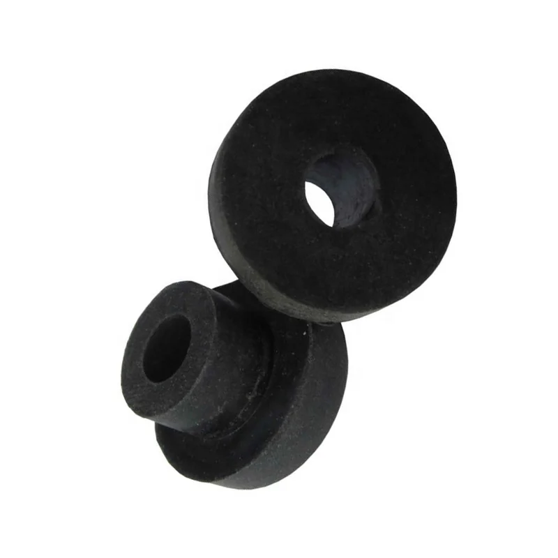 
Injection Molding Parts Black Flange Bushing Silicone Rubber Parts 