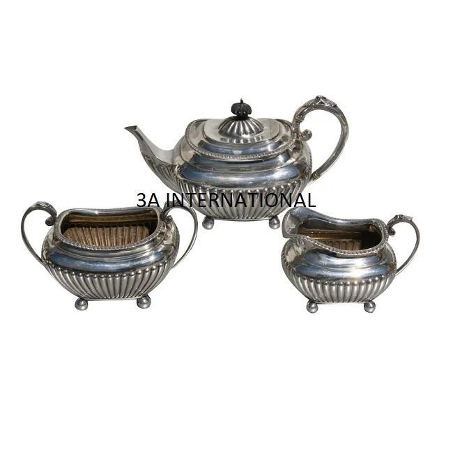 Elegant Design Coffee Set Gold Plated Arabic Brass Tea Pot And Serving Sets For Tea Or Coffee Serving Brass Cup and Saucer