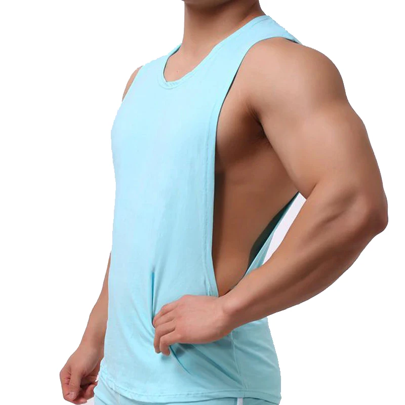 
Wholesale Custom Cotton Stringer Gym Vest Fitness Singlet Workout Muscle Bodybuilding Mens Tank Top 