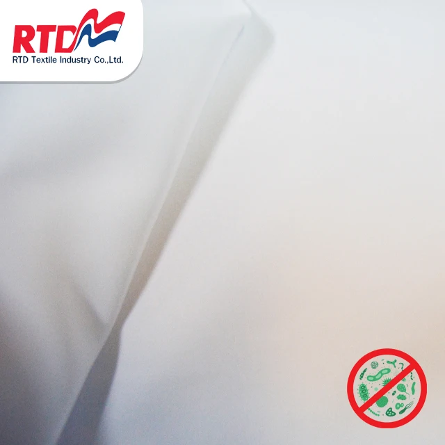RTD Microbrand Fabric 100% Polyester For Uniform Or Medical Textile - White WD1294