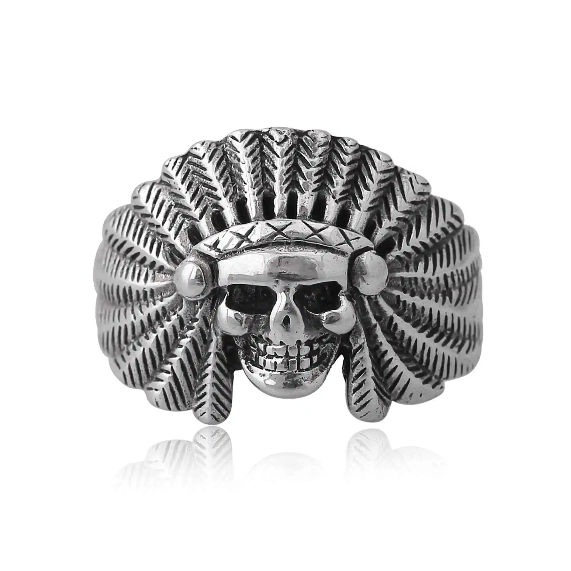Дизайнерское кольцо в виде пушистого черепа для мужчин и женщин готическом стиле панк из стерлингового серебра 925 пробы