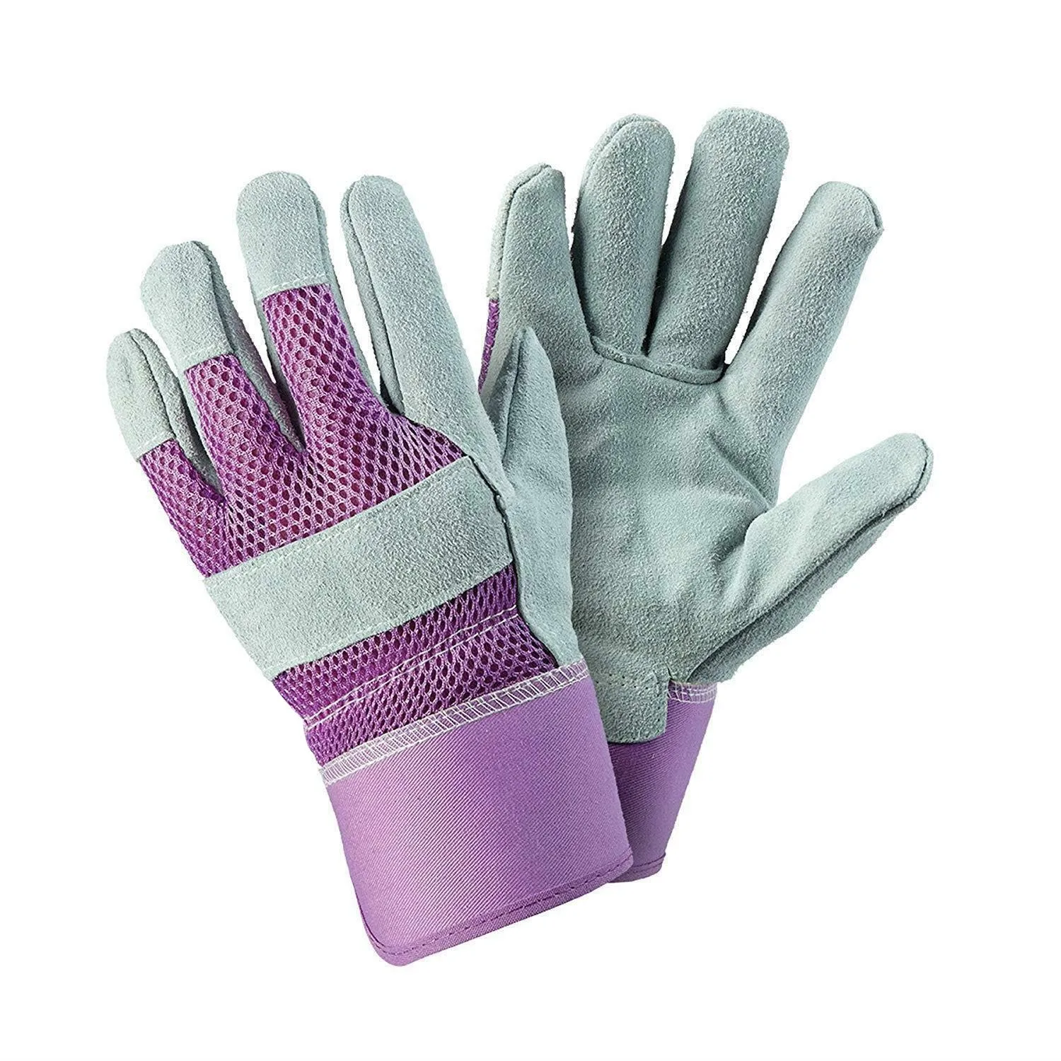 1 пара защитные кожаные рабочие перчатки для мужчин риггеров в саду (размер L клетку)