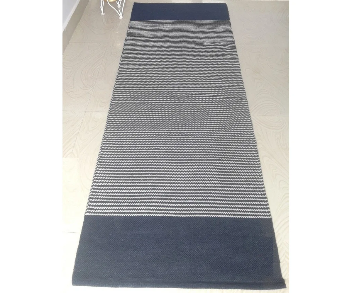 In Stock   custom design Cotton Organic Anti Skid Yoga Mat Special Navy Blue