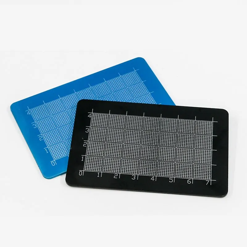 Инструменты из нержавеющей стали для хирургического кошечного хряща режущая пластина протеза носа двусторонняя шкала и стол синего цвета