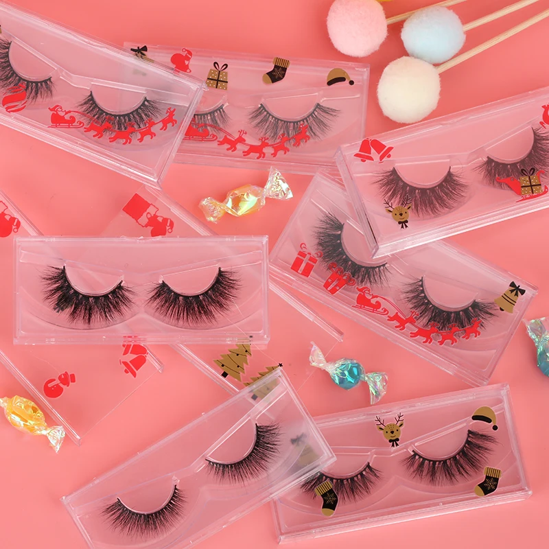 SY shuying Cheap Strip Eyelash Package Plastic Lashwholesale Vendor Glam Synthetic Fibre Eyelashes Handmade Cruelty Free