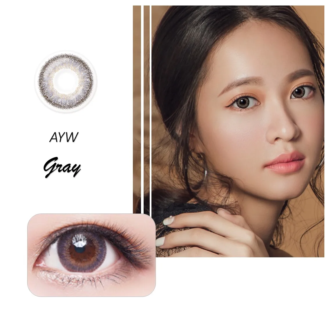 14.2mm Daily Soft Colored Contact lenses cosmetic use 1day circle disposable lentes de contacto for Makeup