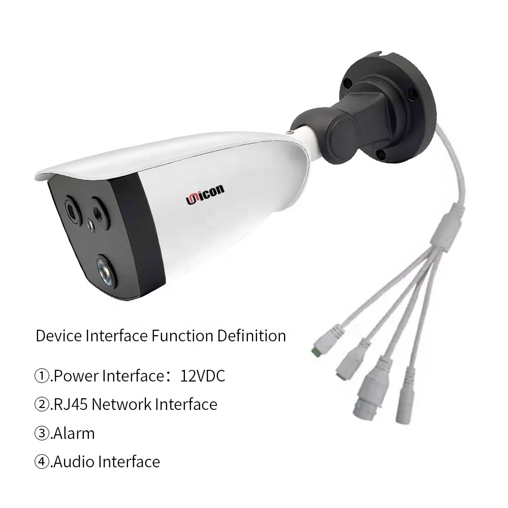 AI Binocular Thermal Imaging System 1080p Human Body Temp Infrared Thermal Scanning Camera