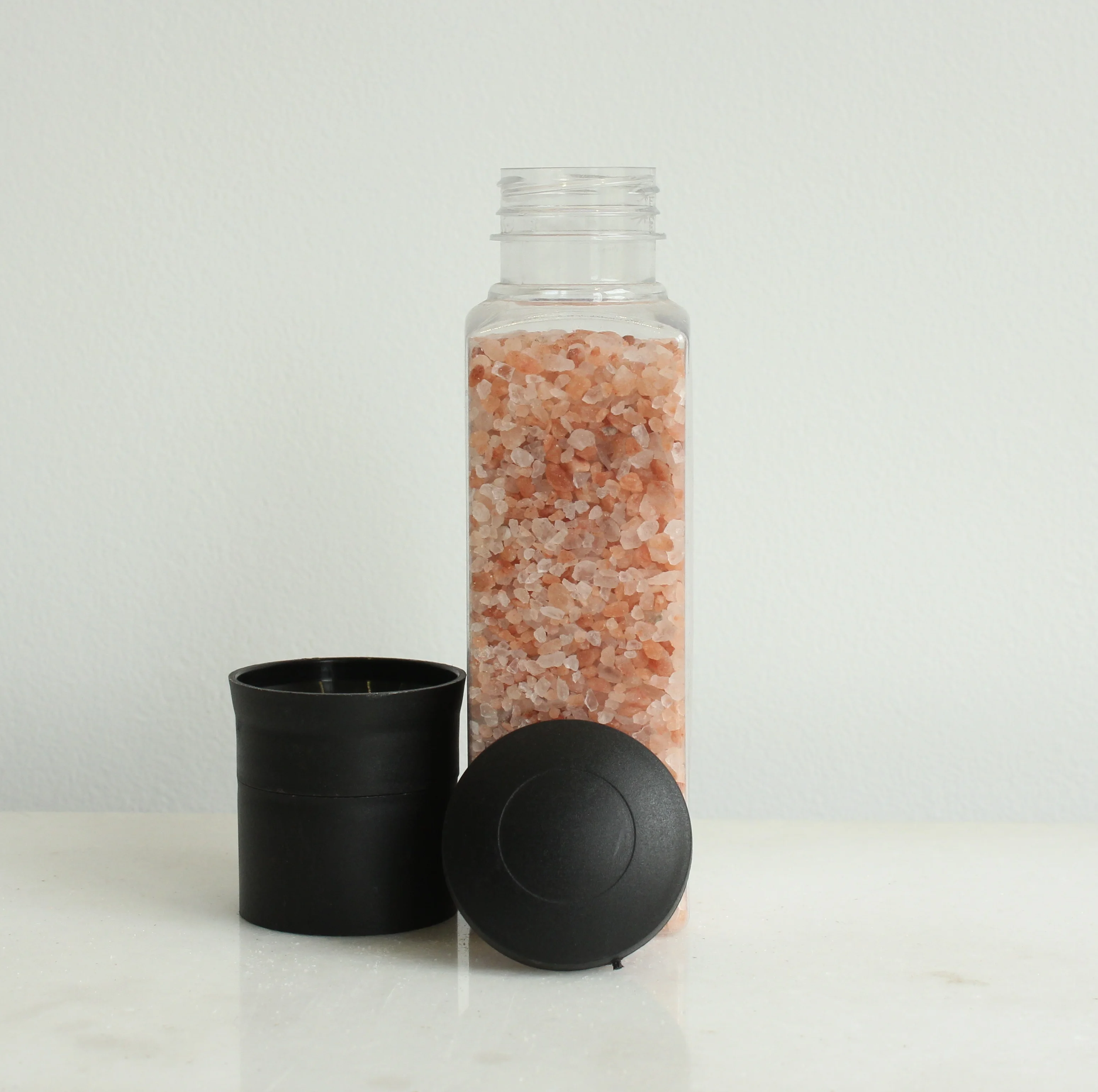 
Himalayan Pink Rock Salt 2mm-5mm Medium Pink Color Salt Grinder - Packaging 430g PET Grinder Bottles in Bulk 