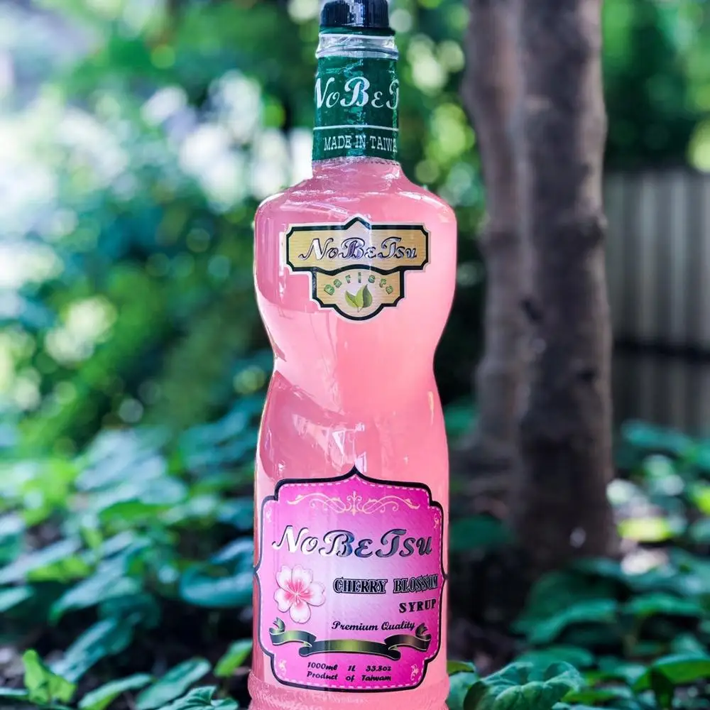 Nobetsu Cherry Blossoms Flavor Syrup coffee latte milk tea syrup manufacturer producer private brand 1L 1.2KG*12btls/ctn