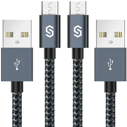 Micro USB Дата-кабель Быстрая зарядка 1 м черный