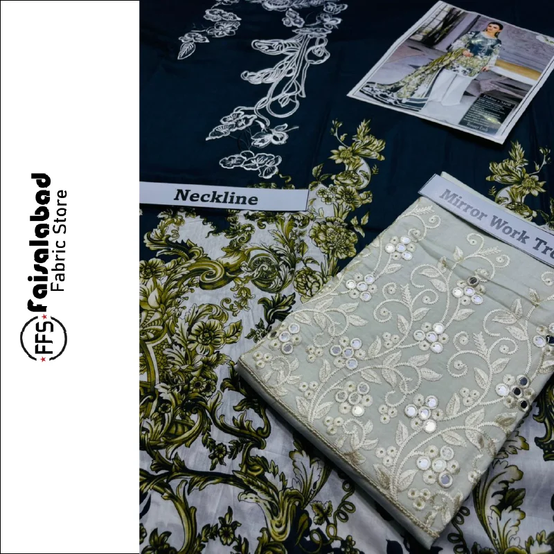 Сшитые вышитые Южноазиатские тканевые костюмы сальвар камиз и пакистанские шифоновые с принтом для женщин